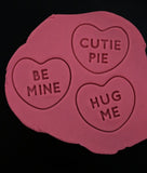 Cutie Pie Valentine Heart Cookie Cutter | Stamp | Stencil Wedding / Baby / V Day Cookie Cutter Lady 