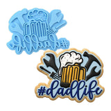 Dad Life Cookie Cutter | Stamp | Stencil #1 Cookie Cutter Lady MINI - 2 Inches (5cm) Stamp ONLY 