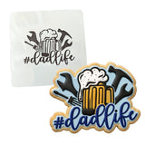 Dad Life Cookie Cutter | Stamp | Stencil #1 Cookie Cutter Lady MINI - 2 Inches (5cm) Stencil ONLY 