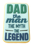 Dad Man Myth Legend Cookie Cutter | Stamp | Stencil #1 Mom / Dad / Bday / Party Cookie Cutter Lady 
