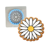 Daisy Flower Cookie Cutter | Stamp | Stencil #2 Animals & Dinosaurs Cookie Cutter Lady MINI - 2 Inches (5cm) **BUNDLE** Cutter + Stencil 