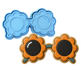 Daisy Sunglasses Cookie Cutter | Stamp | Stencil - SHARP EDGES - FAST Shipping - Choose Your Own Size! #1 Cookie Cutter Lady LITTLE - 3 Inches (7.62cm) **BUNDLE** Cutter + Stamp 