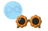 Daisy Sunglasses Cookie Cutter | Stamp | Stencil - SHARP EDGES - FAST Shipping - Choose Your Own Size! #1 Cookie Cutter Lady LITTLE - 3 Inches (7.62cm) Debosser ONLY 