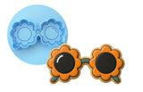 Daisy Sunglasses Cookie Cutter | Stamp | Stencil - SHARP EDGES - FAST Shipping - Choose Your Own Size! #1 Cookie Cutter Lady LITTLE - 3 Inches (7.62cm) **BUNDLE** Cutter + Debosser 