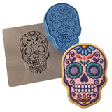 Day of the Dead Skull Cookie Cutter | Stamp | Stencil #1 Halloween / Fall Cookie Cutter Lady 