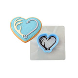 Deer Antler Hook Cookie Cutter | Stamp | Stencil #1 Boys/ Army / Outdoorsman Cookie Cutter Lady MINI - 2 Inches (5cm) **BUNDLE** Cutter + Stencil 