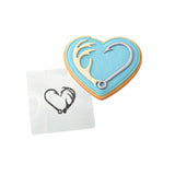 Deer Antler Hook Cookie Cutter | Stamp | Stencil #1 Boys/ Army / Outdoorsman Cookie Cutter Lady MINI - 2 Inches (5cm) Stencil ONLY 