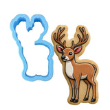 Deer Buck Standing Cookie Cutter | Stamp | Stencil - SHARP EDGES - FAST Shipping - Choose Your Own Size! #1 Cookie Cutter Lady LITTLE - 3 Inches (7.62cm) Cookie Cutter ONLY (Outline) 