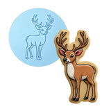 Deer Buck Standing Cookie Cutter | Stamp | Stencil - SHARP EDGES - FAST Shipping - Choose Your Own Size! #1 Cookie Cutter Lady LITTLE - 3 Inches (7.62cm) Debosser ONLY 