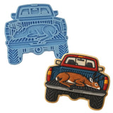 Deer in the Truck Cookie Cutter | Stamp | Stencil - SHARP EDGES - FAST Shipping - Choose Your Own Size! #1 Cookie Cutter Lady LITTLE - 3 Inches (7.62cm) Stamp ONLY 