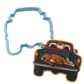 Deer in the Truck Cookie Cutter | Stamp | Stencil - SHARP EDGES - FAST Shipping - Choose Your Own Size! #1 Cookie Cutter Lady LITTLE - 3 Inches (7.62cm) Cookie Cutter ONLY (Outline) 
