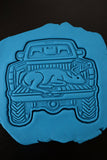 Deer in the Truck Cookie Cutter | Stamp | Stencil - SHARP EDGES - FAST Shipping - Choose Your Own Size! #1 Cookie Cutter Lady 