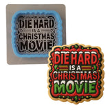 Die Hard is a Christmas Movie Cookie Cutter | Stamp | Stencil - SHARP EDGES - FAST Shipping - Choose Your Own Size! #1 Cookie Cutter Lady LITTLE - 3 Inches (7.62cm) **BUNDLE** Cutter + Stencil 