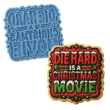 Die Hard is a Christmas Movie Cookie Cutter | Stamp | Stencil - SHARP EDGES - FAST Shipping - Choose Your Own Size! #1 Cookie Cutter Lady LITTLE - 3 Inches (7.62cm) Stamp ONLY 