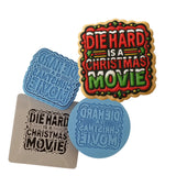 Die Hard is a Christmas Movie Cookie Cutter | Stamp | Stencil - SHARP EDGES - FAST Shipping - Choose Your Own Size! #1 Cookie Cutter Lady LITTLE - 3 Inches (7.62cm) **FULL SET BUNDLE** Cutter + Stamp + Stencil + Debosser **BEST DEAL** 