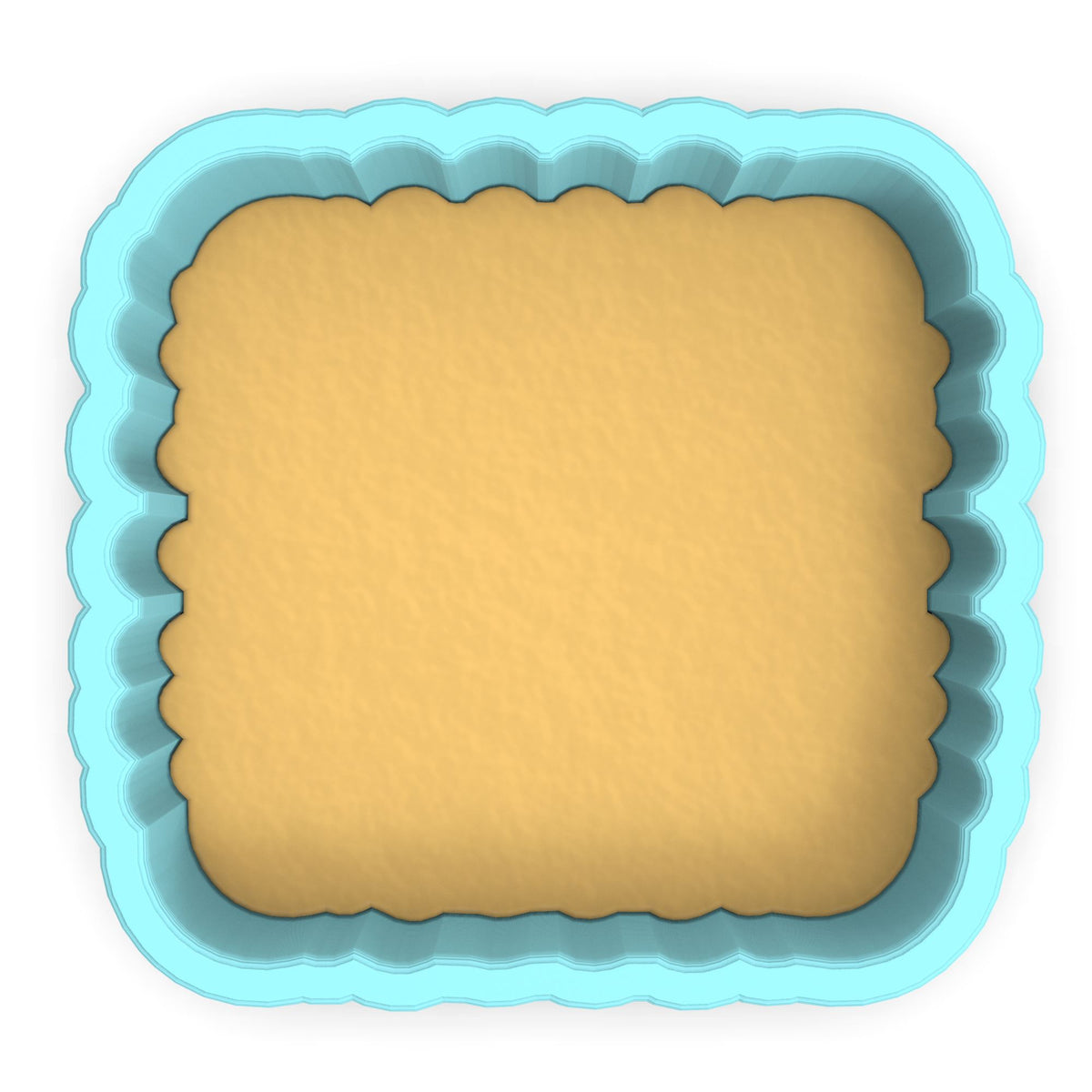 a cookie pan with a cookie crust in it