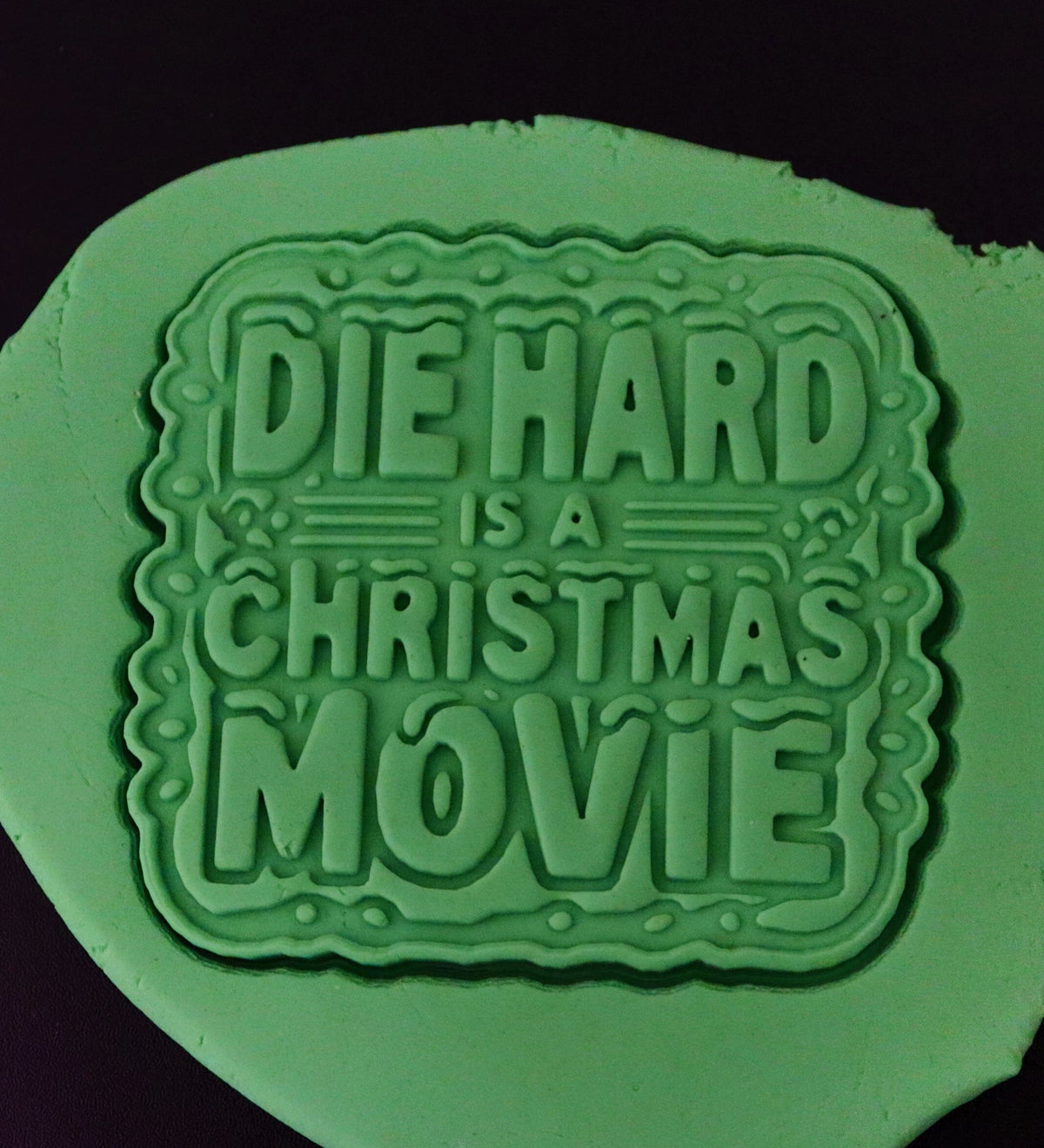 Die Hard is a Christmas Movie Cookie Cutter | Stamp | Stencil - SHARP EDGES - FAST Shipping - Choose Your Own Size! #1 Cookie Cutter Lady 