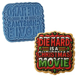 Die Hard is a Christmas Movie Cookie Cutter | Stamp | Stencil - SHARP EDGES - FAST Shipping - Choose Your Own Size! #1 Cookie Cutter Lady LITTLE - 3 Inches (7.62cm) **BUNDLE** Cutter + Stamp 
