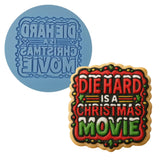 Die Hard is a Christmas Movie Cookie Cutter | Stamp | Stencil - SHARP EDGES - FAST Shipping - Choose Your Own Size! #1 Cookie Cutter Lady LITTLE - 3 Inches (7.62cm) Debosser ONLY 