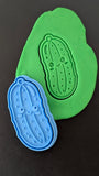 Dill Pickle Cute Cookie Cutter | Stamp | Stencil | Debosser #1a Cookie Cutter Lady 