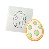 Dinosaur Egg Cookie Cutter | Stamp | Stencil #1 Animals & Dinosaurs Cookie Cutter Lady MINI - 2 Inches (5cm) Stencil ONLY 