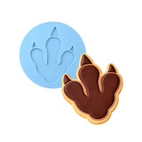 Dinosaur Footprint Cookie Cutter | Stamp | Stencil #1 Animals & Dinosaurs Cookie Cutter Lady MINI - 2 Inches (5cm) Debosser ONLY 
