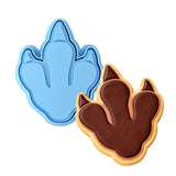 Dinosaur Footprint Cookie Cutter | Stamp | Stencil #1 Animals & Dinosaurs Cookie Cutter Lady MINI - 2 Inches (5cm) **BUNDLE** Cutter + Stamp 