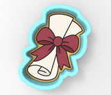 Diploma with Bow Cookie Cutter | Stamp | Stencil - SHARP EDGES - FAST Shipping - Choose Your Own Size! #1