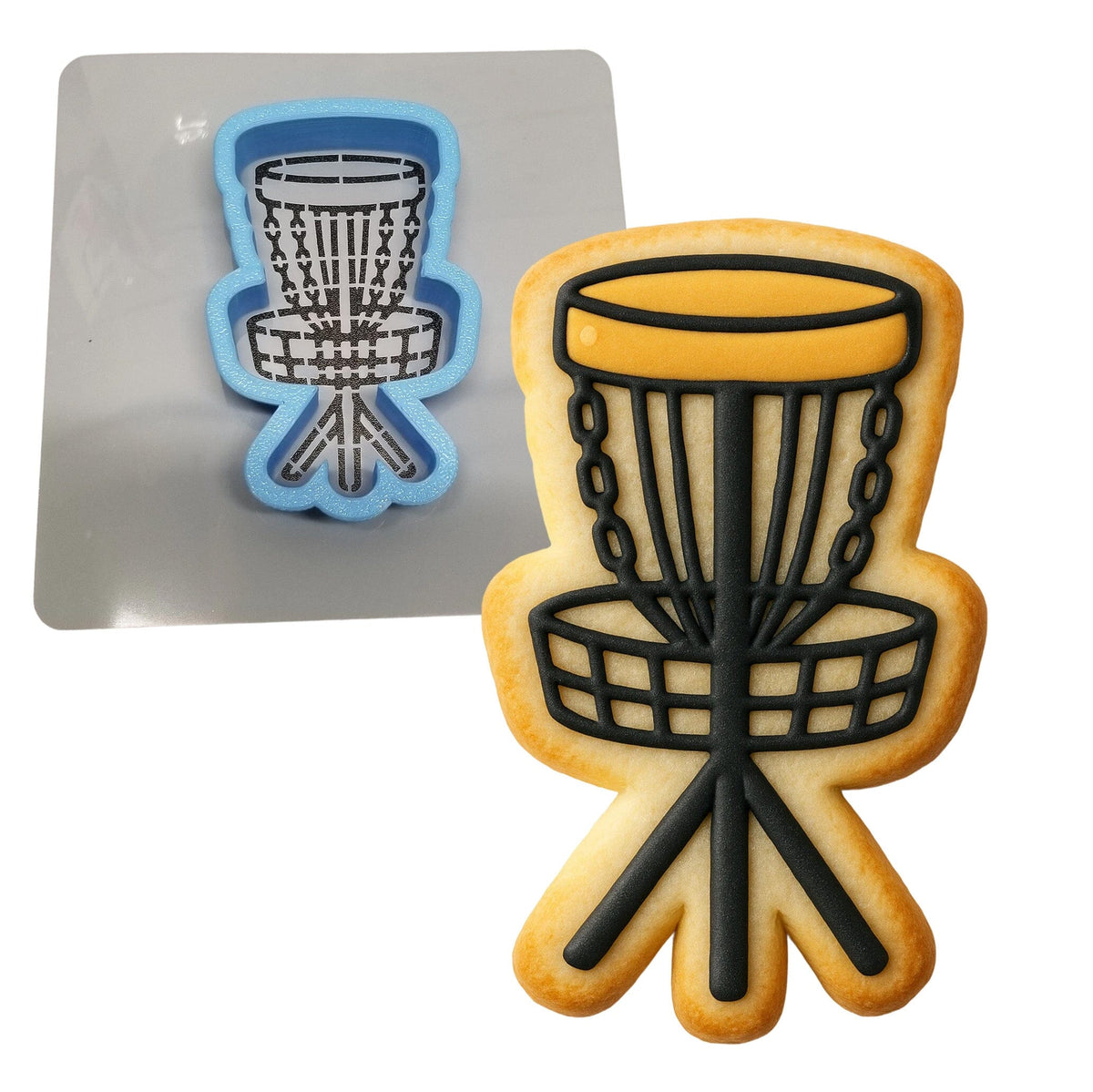 Disc Golf Chains 1 Cookie Cutter | Stamp | Stencil - SHARP EDGES - FAST Shipping - Choose Your Own Size! #1 Cookie Cutter Lady LITTLE - 3 Inches (7.62cm) **BUNDLE** Cutter + Stencil 