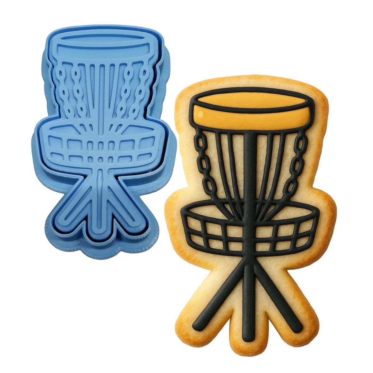 Disc Golf Chains 1 Cookie Cutter | Stamp | Stencil - SHARP EDGES - FAST Shipping - Choose Your Own Size! #1 Cookie Cutter Lady LITTLE - 3 Inches (7.62cm) **BUNDLE** Cutter + Stamp 