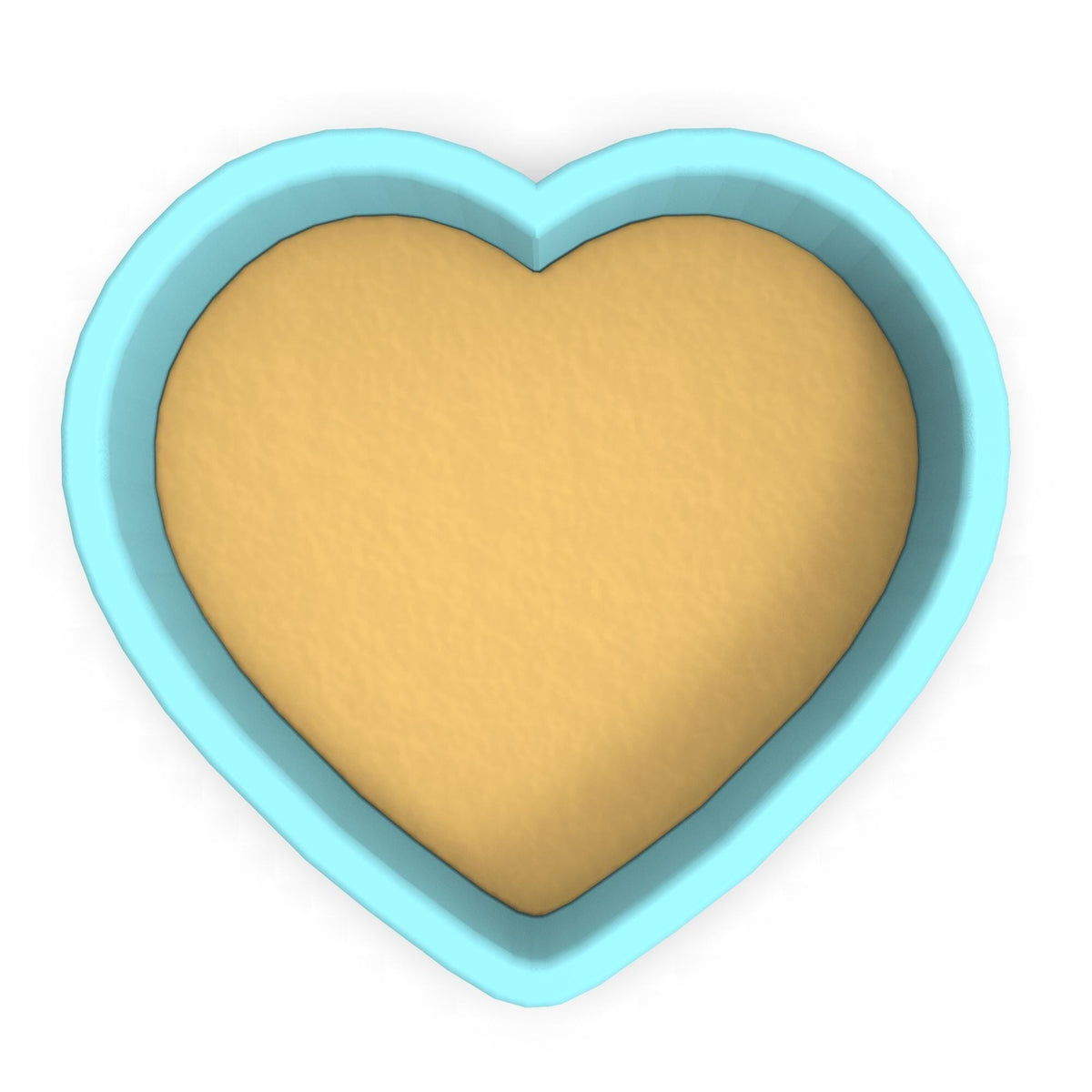 a cookie in the shape of a heart