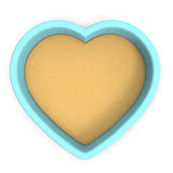 a cookie in the shape of a heart