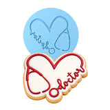 Doctor Heart Cookie Cutter | Stamp | Stencil #1 School / Grad Cookie Cutter Lady MINI - 2 Inches (5cm) Debosser ONLY 