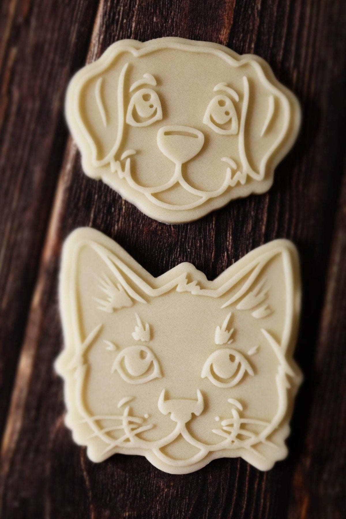 Dog Face Cookie Cutter | Stamp | Stencil #A Animals & Dinosaurs Cookie Cutter Lady 