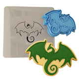 Dragon Cookie Cutter | Stamp | Stencil #1 Animals & Dinosaurs Cookie Cutter Lady 