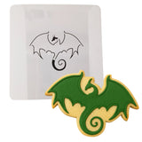 Dragon Cookie Cutter | Stamp | Stencil #1 Animals & Dinosaurs Cookie Cutter Lady 