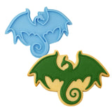 Dragon Cookie Cutter | Stamp | Stencil #1 Animals & Dinosaurs Cookie Cutter Lady MINI - 2 Inches (5cm) Stamp ONLY 