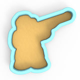 a cookie shaped like a baseball bat