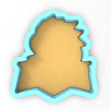 a cookie cutter shaped like the shape of a head