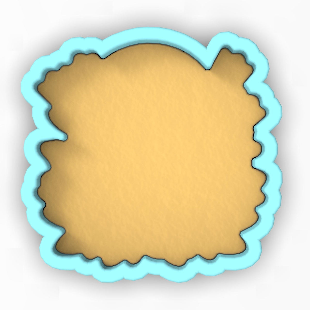 a paper cut out of the shape of a scallop