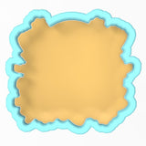 a picture of a yellow and blue frame