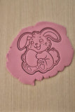 Easter Bunny Holding Dyed Egg Cookie Cutter | Stamp | Stencil - SHARP EDGES - FAST Shipping - Choose Your Own Size! #1 Cookie Cutter Lady 