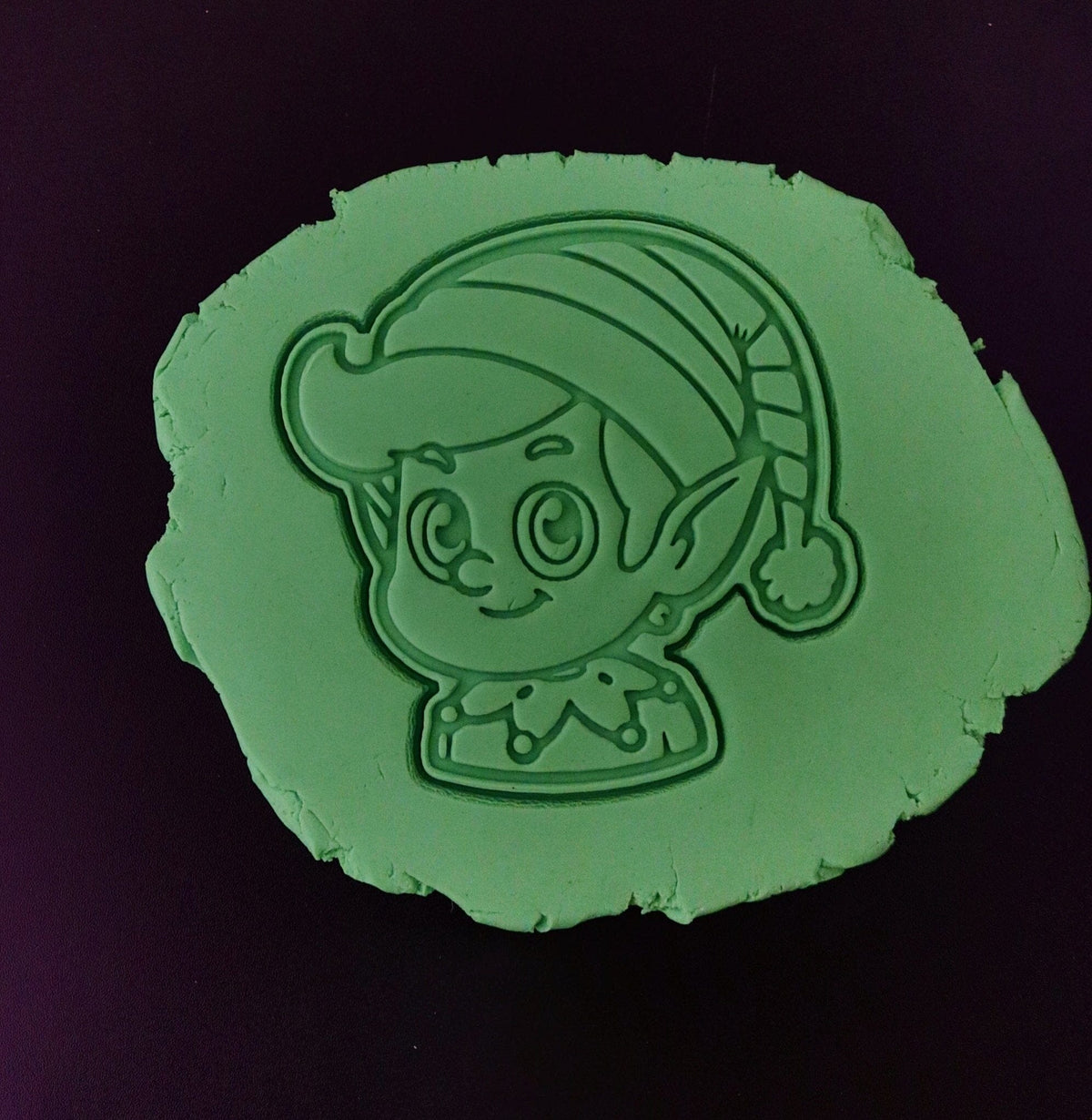 Elf Red and Green Cookie Cutter | Stamp | Stencil - SHARP EDGES - FAST Shipping - Choose Your Own Size! #1 Cookie Cutter Lady 