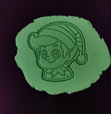 Elf Red and Green Cookie Cutter | Stamp | Stencil - SHARP EDGES - FAST Shipping - Choose Your Own Size! #1 Cookie Cutter Lady 