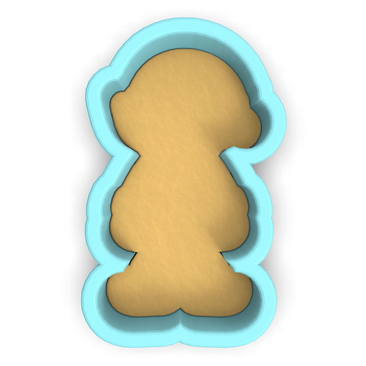 a cookie cutter shaped like a teddy bear