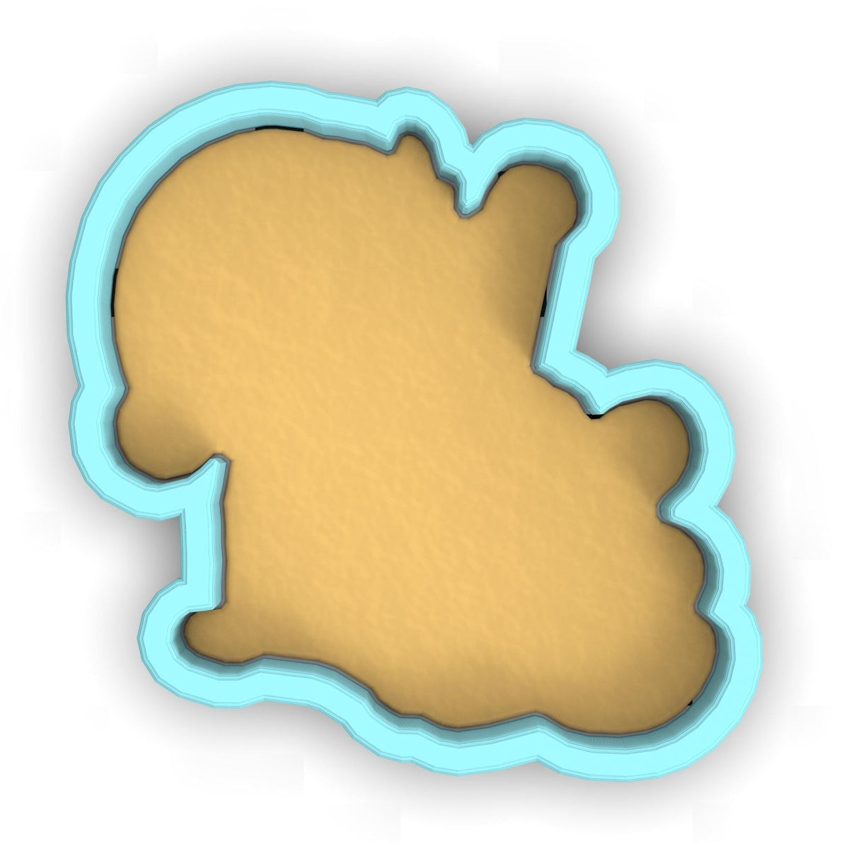 a cookie shaped like the shape of a bear
