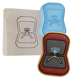 Engagement Ring Box Cookie Cutter | Stamp | Stencil Wedding / Baby / V Day Cookie Cutter Lady 