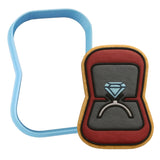 Engagement Ring Box Cookie Cutter | Stamp | Stencil Wedding / Baby / V Day Cookie Cutter Lady MINI - 2 Inches (5cm) Cookie Cutter ONLY (Outline) 