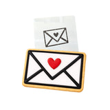 Envelope Heart Cookie Cutter | Stamp | Stencil #1 Wedding / Baby / V Day Cookie Cutter Lady MINI - 2 Inches (5cm) Stencil ONLY 