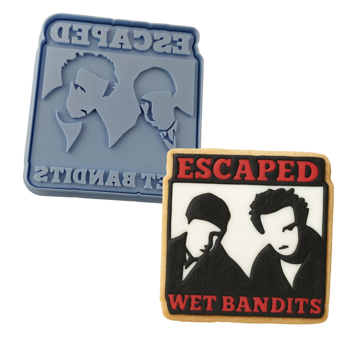 Escaped Wet Bandits Cookie Cutter | Stamp | Stencil Xmas / Winter / NYE Cookie Cutter Lady 